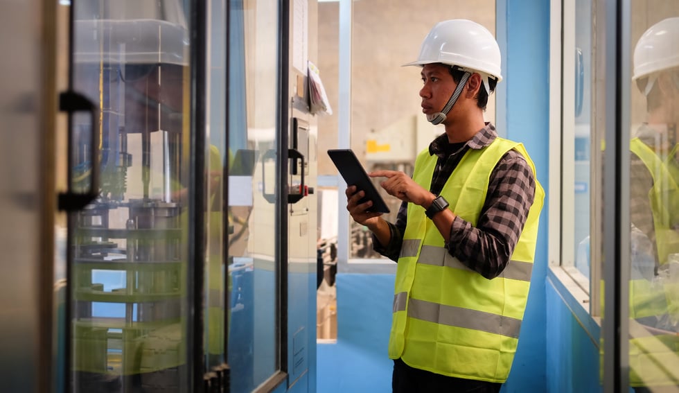 Technician Using a Tablet